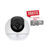 Cámara de Vigilancia WiFI 4MP EZVIZ CS-C6 2K+, 4MP 1440p, Micrófono, Bocina, IR, WiFI 2.4-5GHz