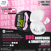 Duo Watch 5 Audífonos, 1 Redmi Watch 5 y 1 Redmi Buds 6 Play