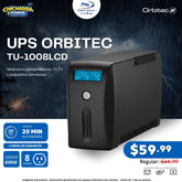 UPS Orbitec TU-1008-LCD 1000VA/600W 8 Sal.