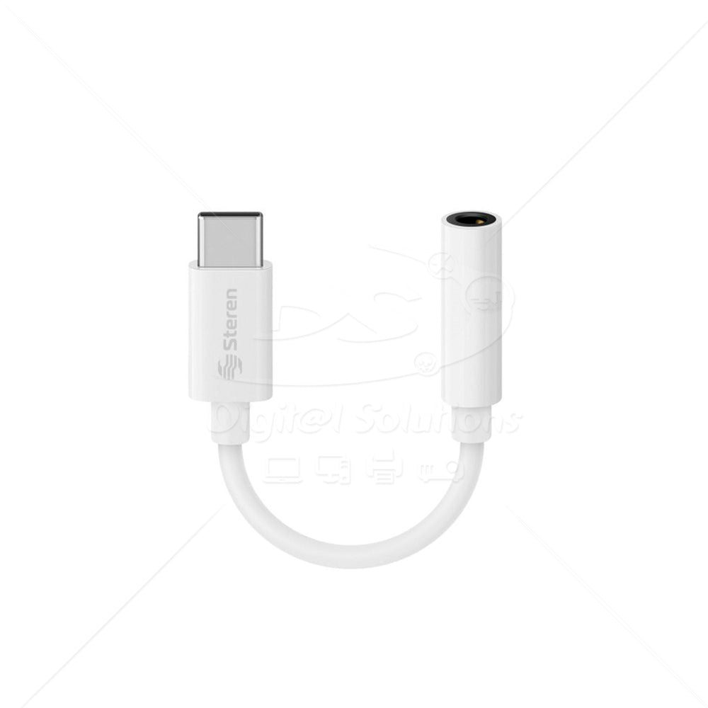 Adaptador Steren USB-456 USB C A JACK 3.5MM