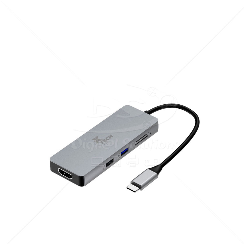 Adaptador Xtech XTC-564 Multipuerto USB Tipo C 5 en 1