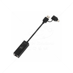 Adaptador de Red Dual USB 3.0 y Tipo C UNNO AD3007BK