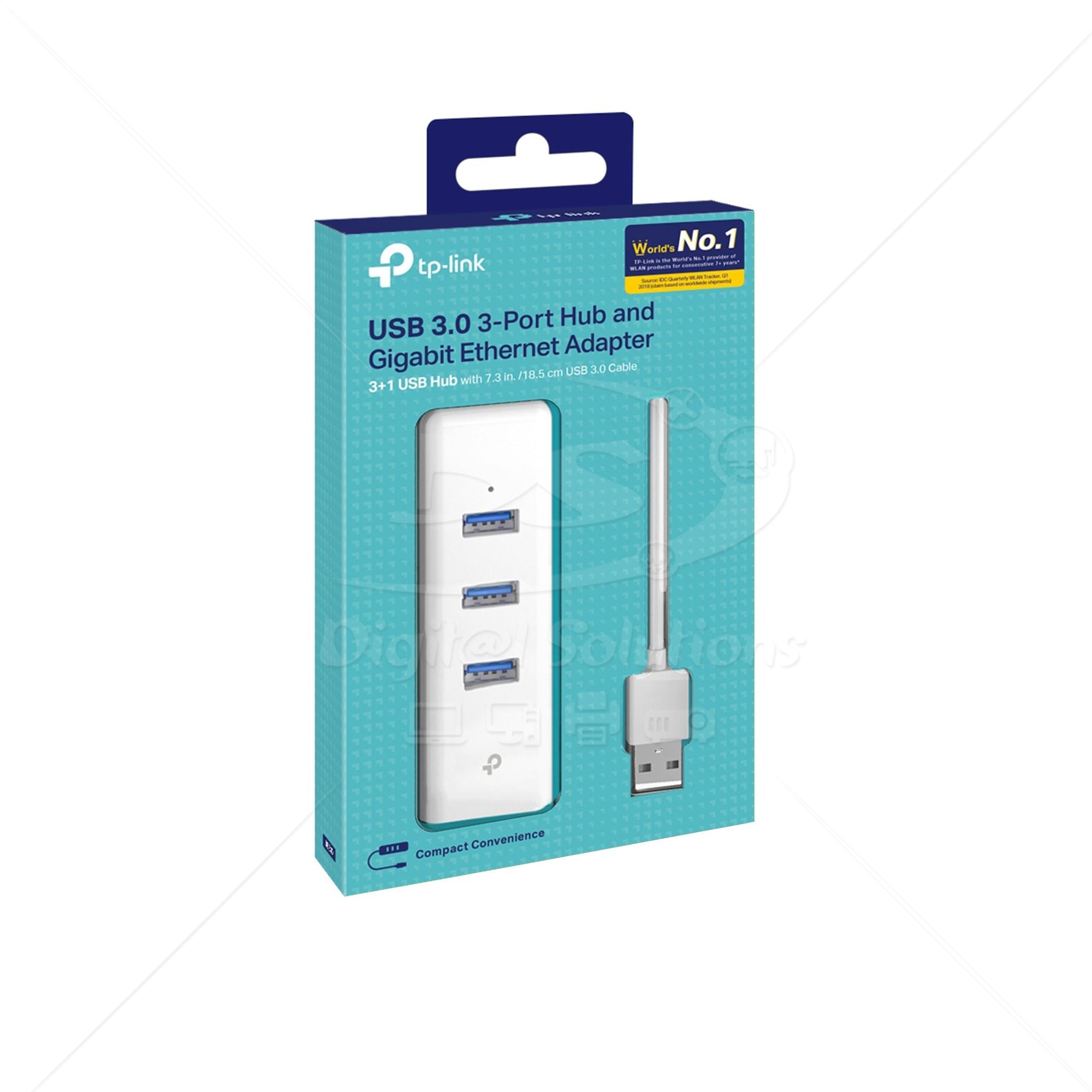 Adaptador de Red USB HUB TP-Link UE330 USB 3 Pts + 1 RJ45 USB3.0