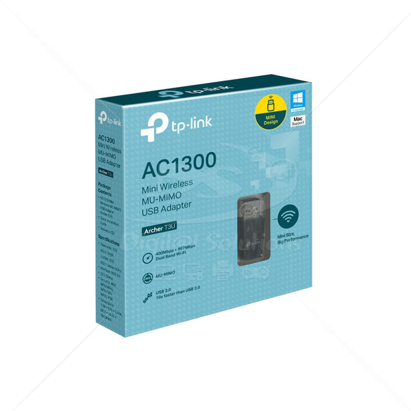 Adaptador de Red USB TP-Link Archer T3U AC1300