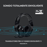 Audífonos G733 con micrófono inalámbricos LIGHTSPEED RGB para gaming
