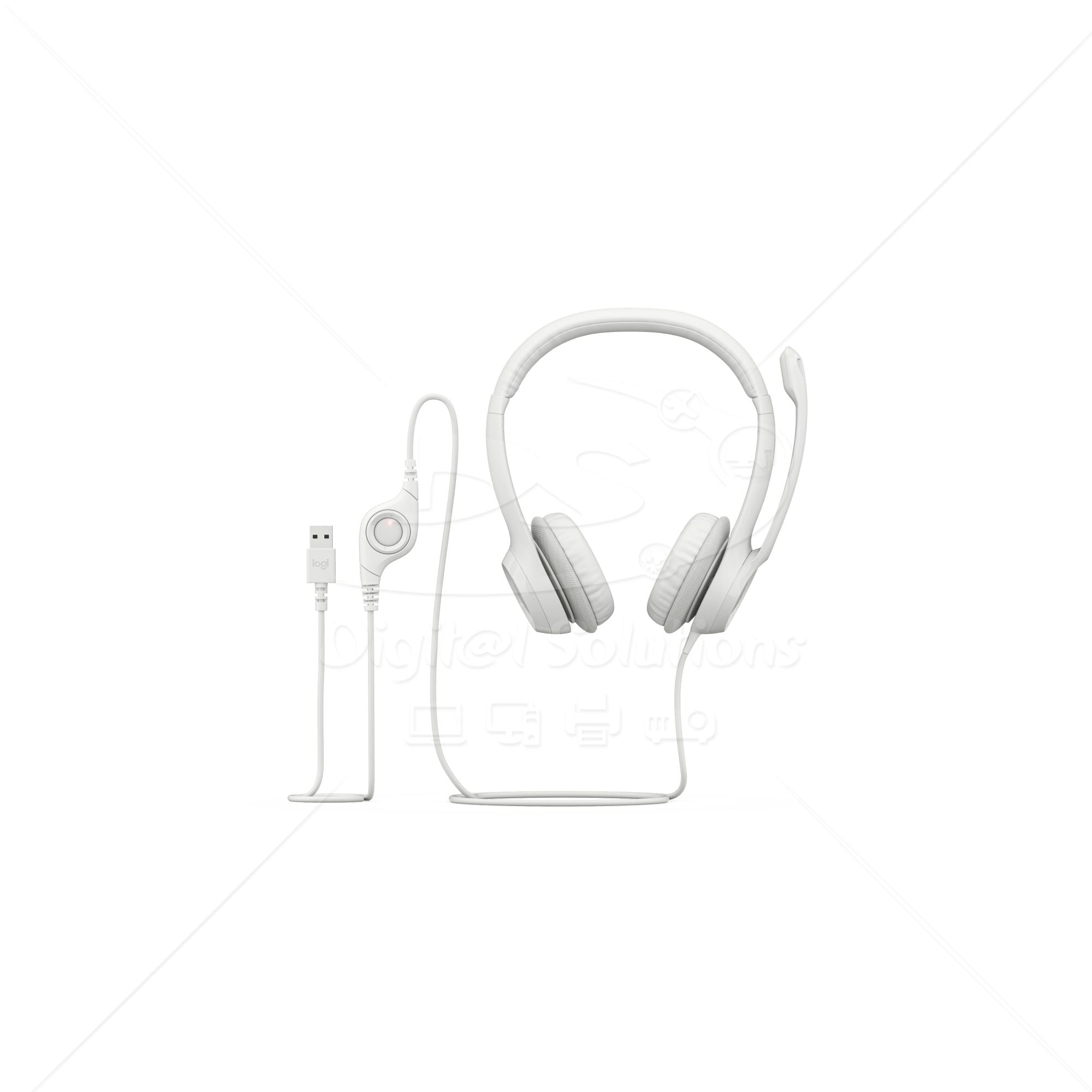 Audífonos con micrófono y cable H390 de Logitech