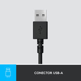 Audífonos con micrófono y cable H390 de Logitech