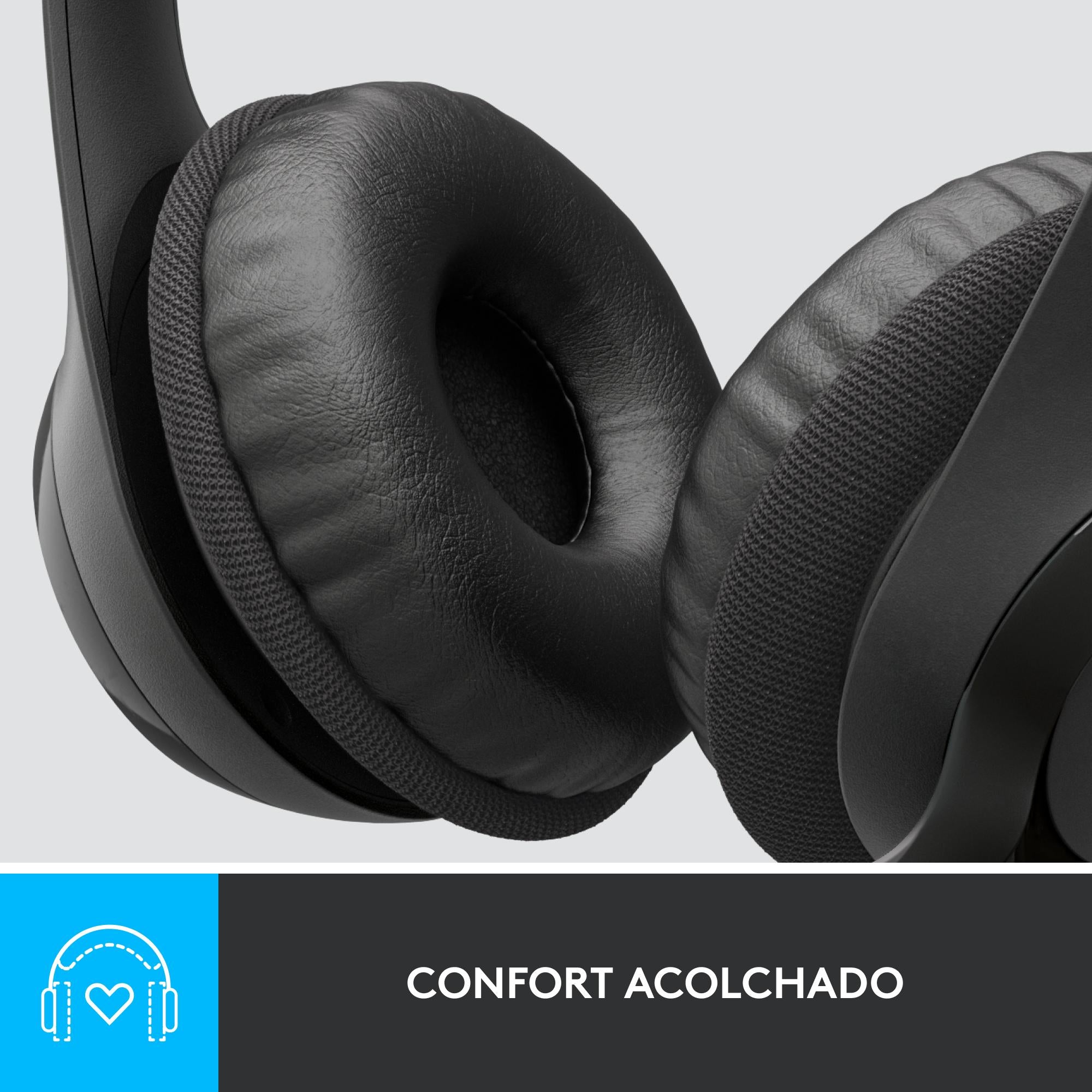 Audífonos con micrófono y cable H390 de Logitech