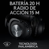 Audífonos inalámbricos con micrófono LIGHTSPEED Logitech G PRO X para gaming