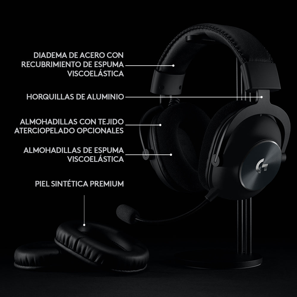 Audífonos inalámbricos con micrófono LIGHTSPEED Logitech G PRO X para gaming