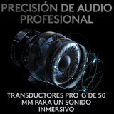 Audífonos inalámbricos con micrófono LIGHTSPEED Logitech G PRO X para gaming