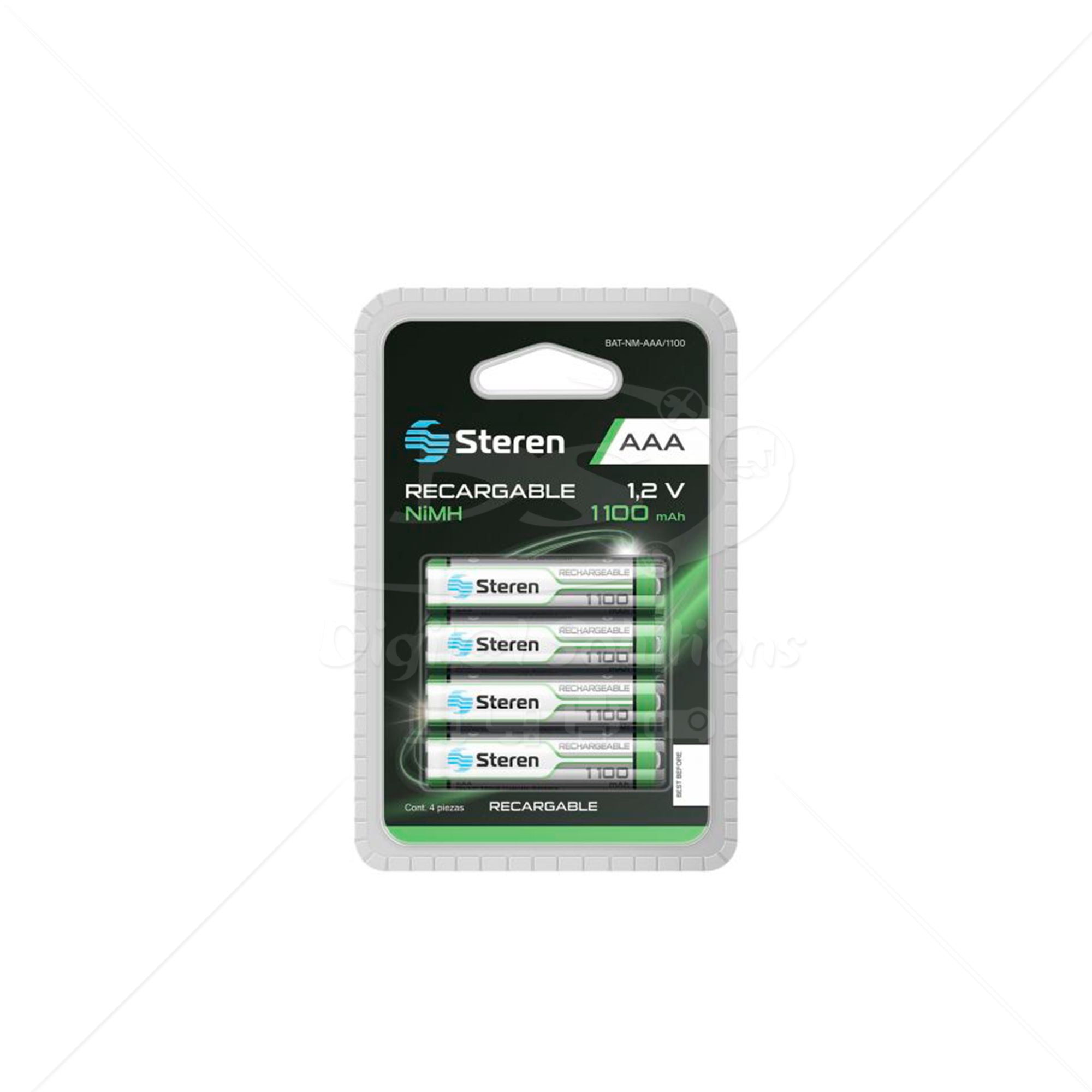 Bateria Recargable Steren BAT-NM-AAA/1100 AAA 4Pzs