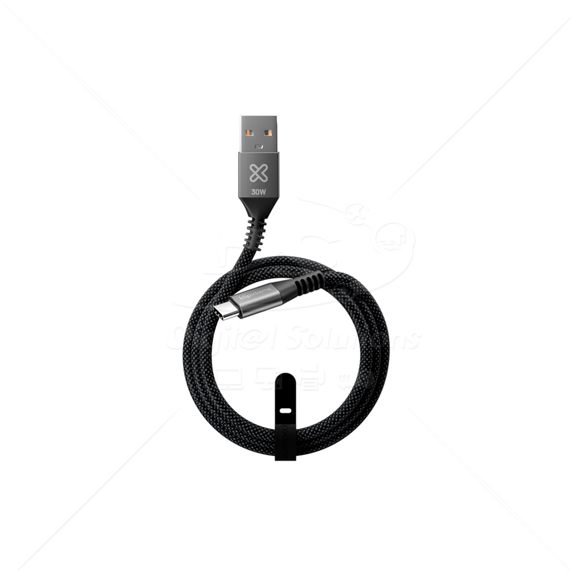 Cable USB A C Klip Extreme 30W KAC-050-3FT 1M