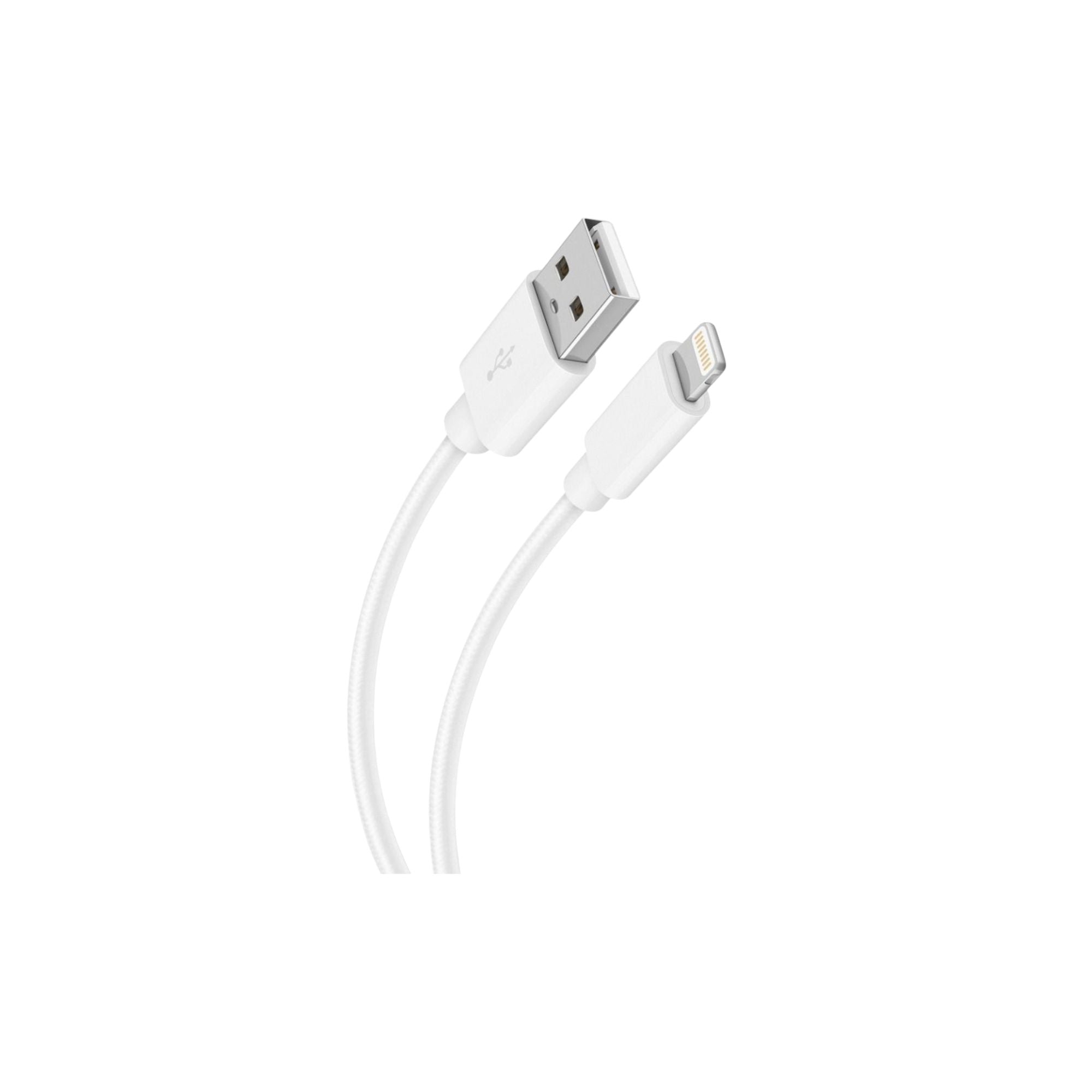 Cable USB A LIGHTNING STEREN POD-412 WH 1M