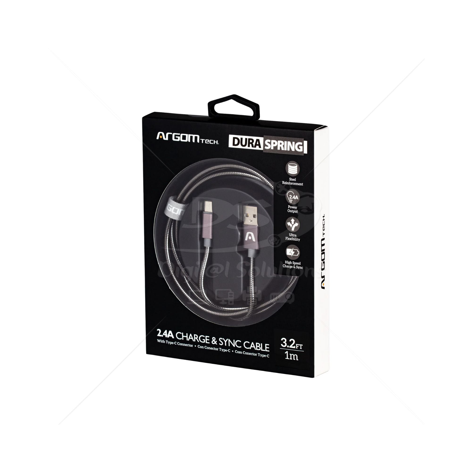 Cable USB-A a USB-C ARGOM ARG-CB-0028GR