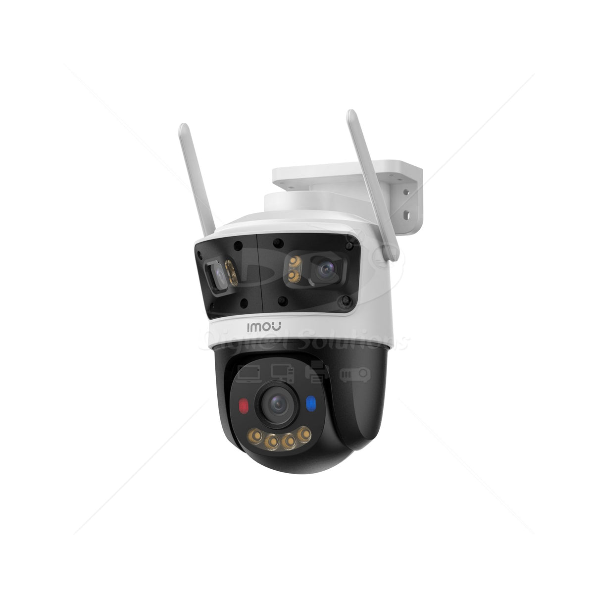 Cámara de Vigilancia WiFi Cruiser Triple 11MP(3+3+5MP), IPC-S7UN-11M0WED, WiFI 2.4GHz, LAN Fast Ethernet, IR: 30m Full Color