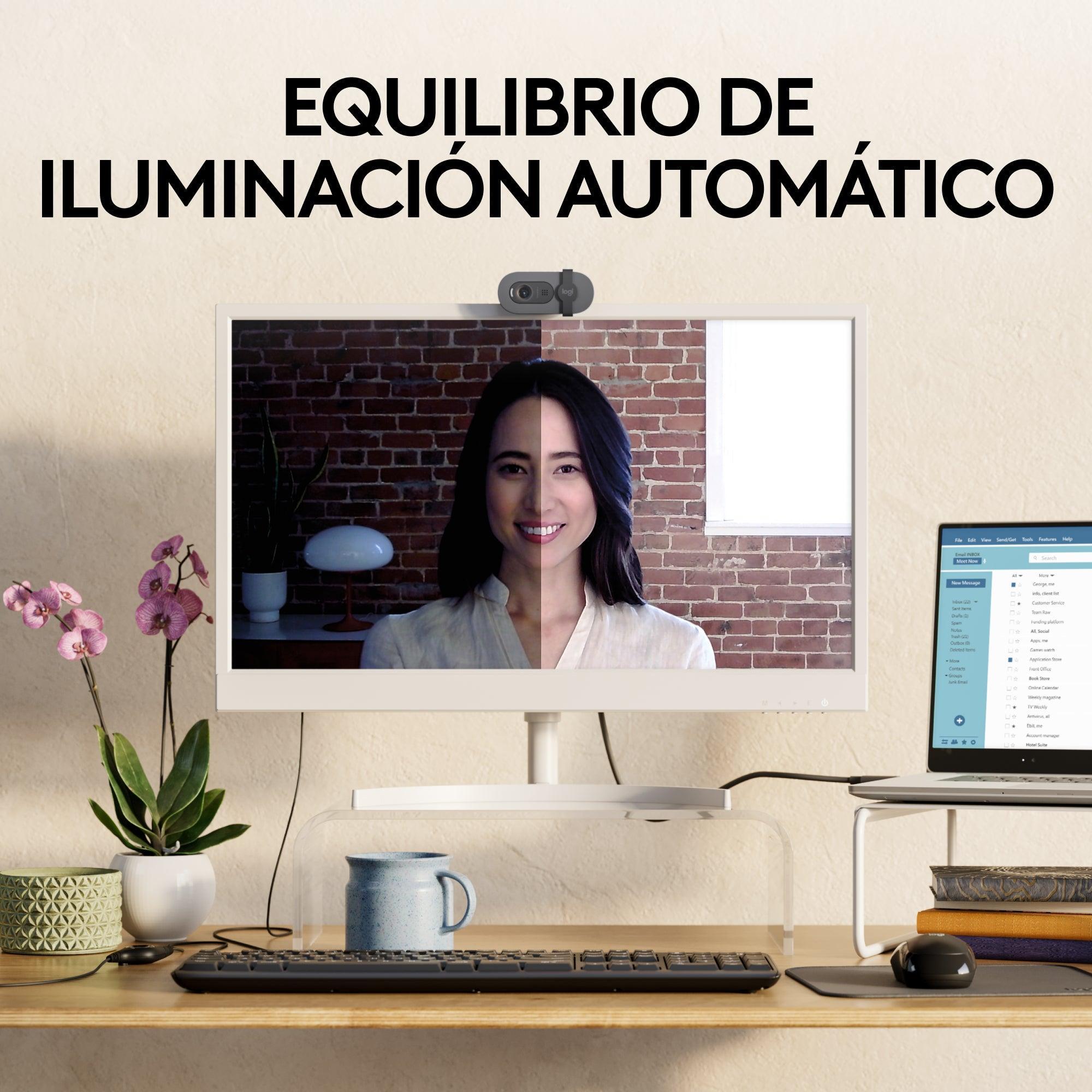 Cámara web Logitech Brio 100 Full HD color Negro