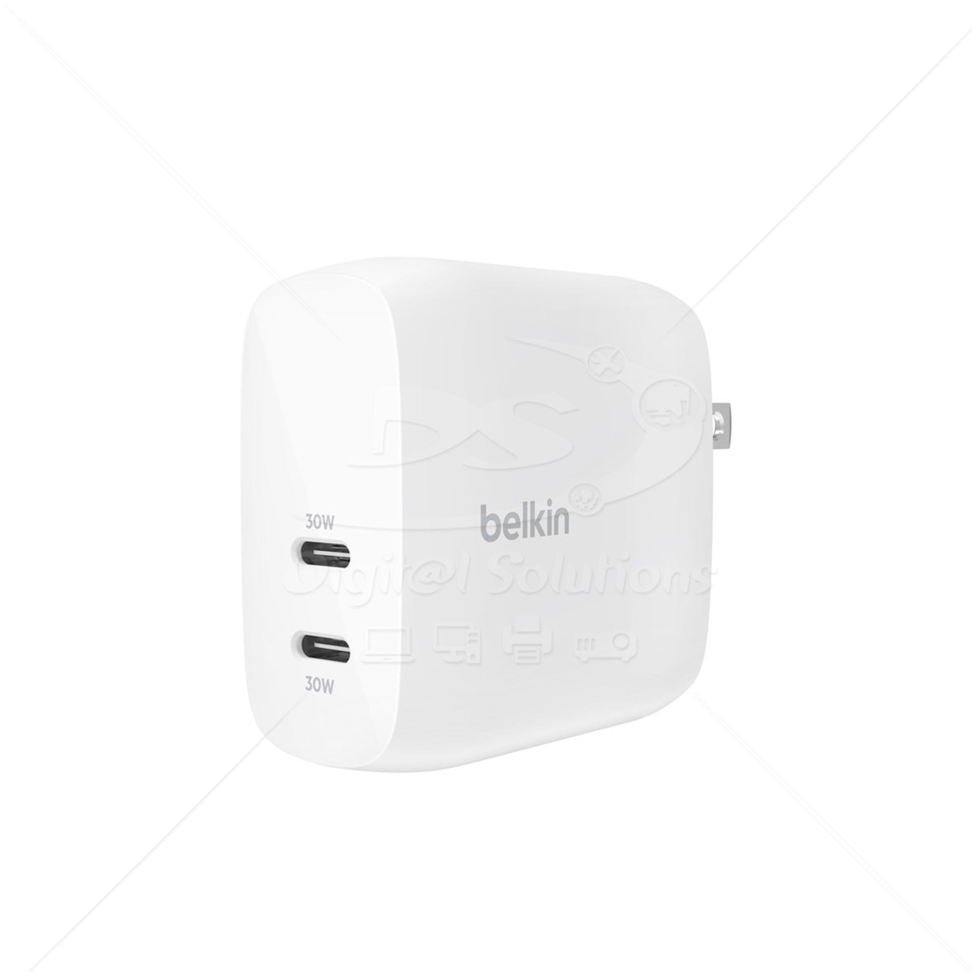 Cargador Belkin 60W Dual USB-C WCB010dqWH