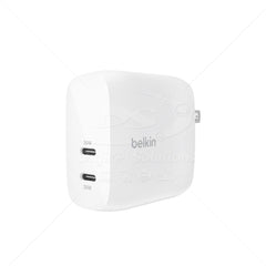 Cargador Belkin 60W Dual USB-C WCB010dqWH