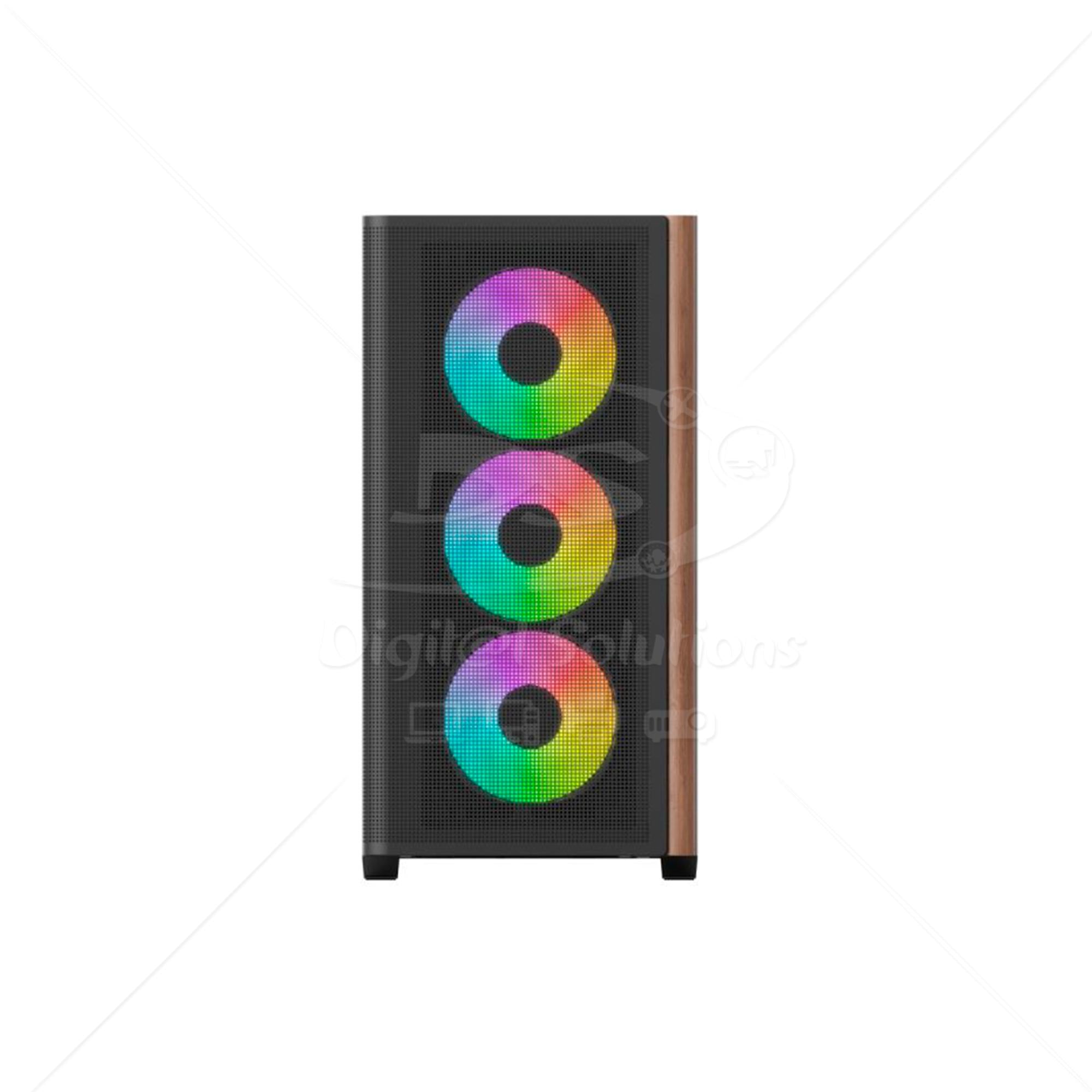 Case Gaming RGB AEROCOOL D301A-G-BK-V2 MINI TOWER