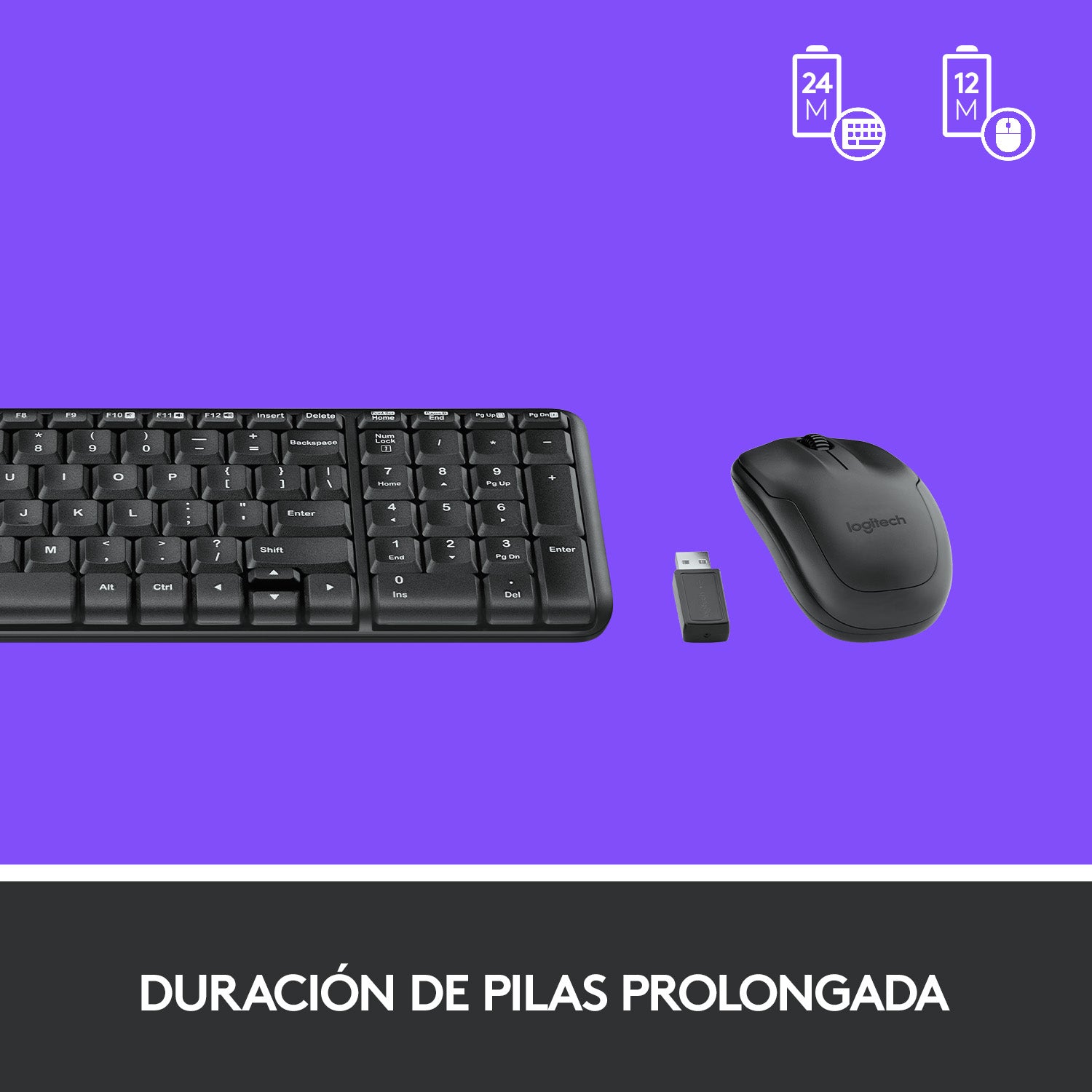 Combo Teclado Compacto y mouse Inalámbricos MK220