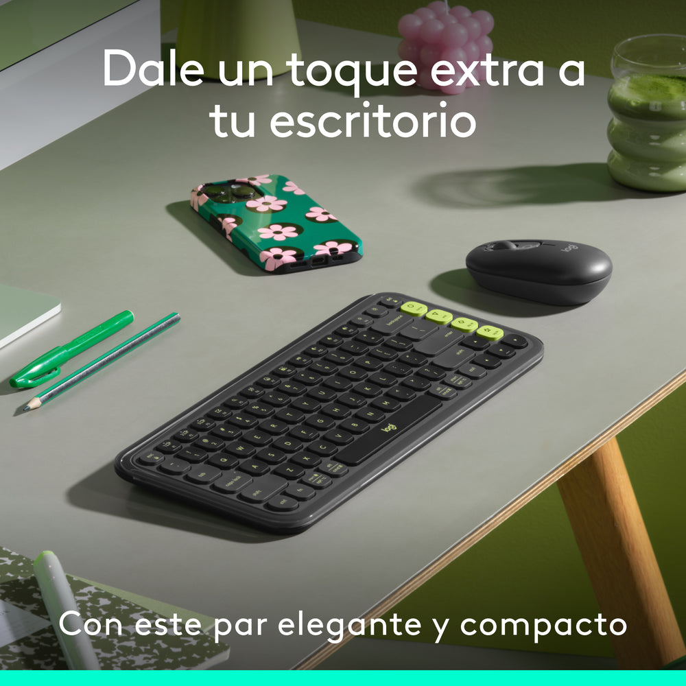 Combo teclado y mouse Logitech POP Icon