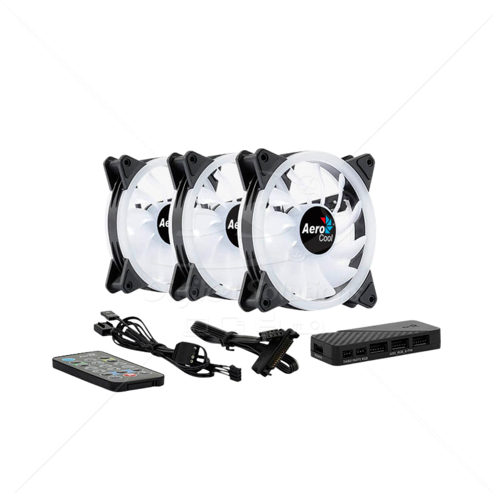 Cooler AEROCOOL Duo 12 PRO 3-PACK 3x12cm BK
