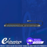 Estacion de conexion USB Steren tipo C 11 en 1