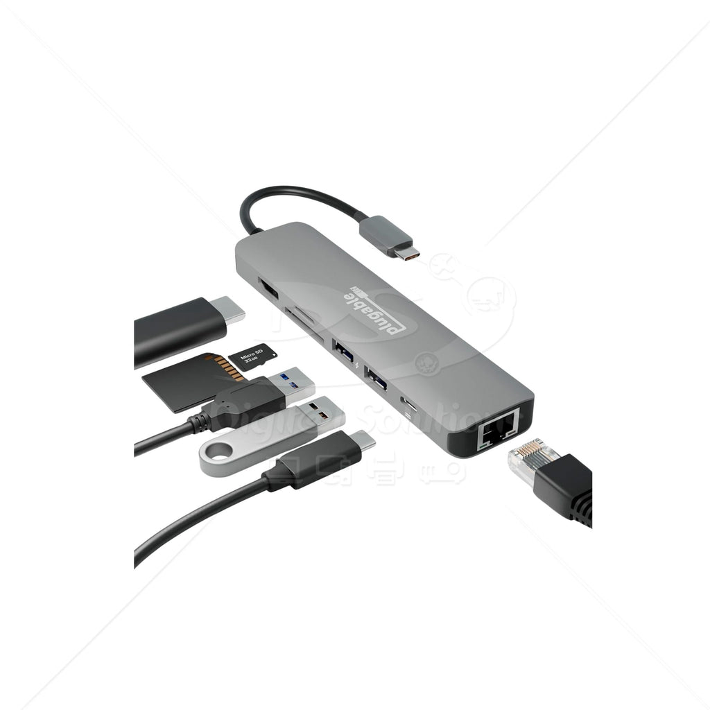 Hub USB 2.0 Genérica USBC-7IN1E