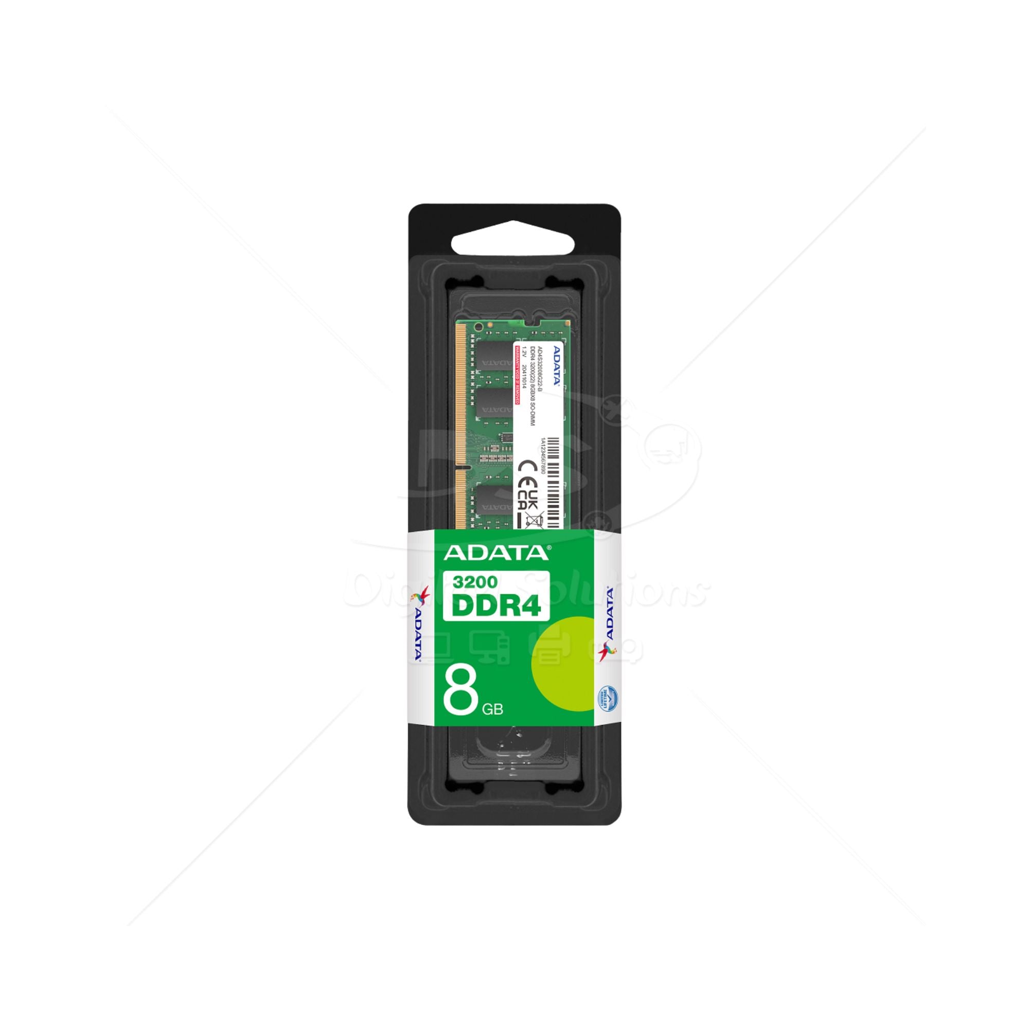 Memoria RAM ADATA AD4S32008G22 3200MHZ DDR4 8GB RAM