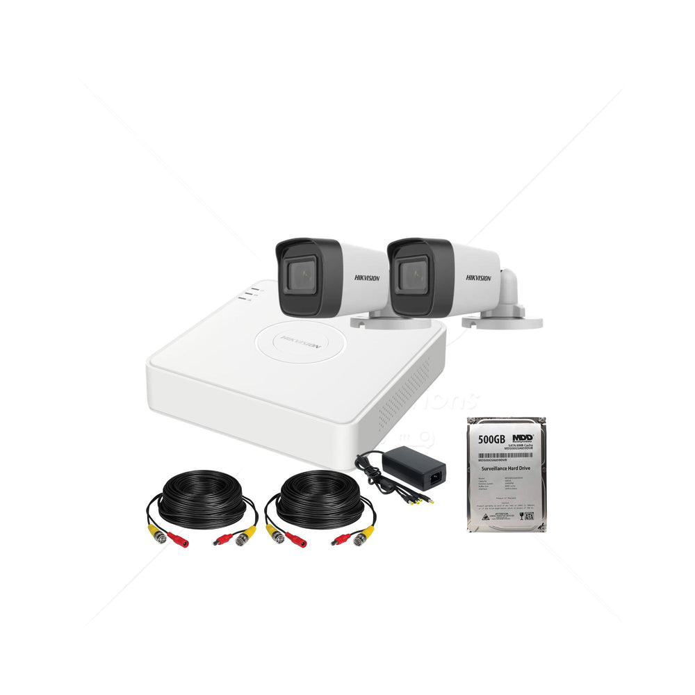 Kit 2 Cámaras Hikvision 2MP (1080p)