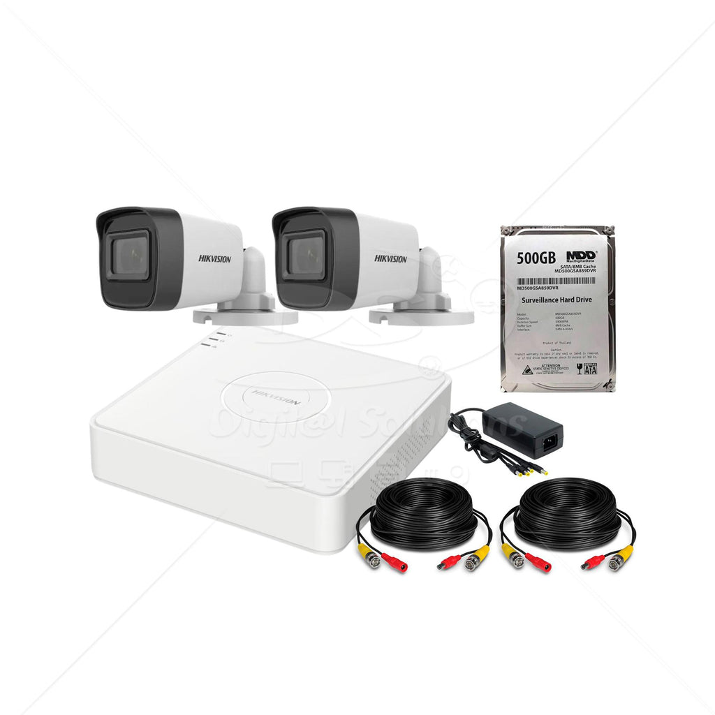 Kit 2 Cámaras Hikvision 2MP (1080p)