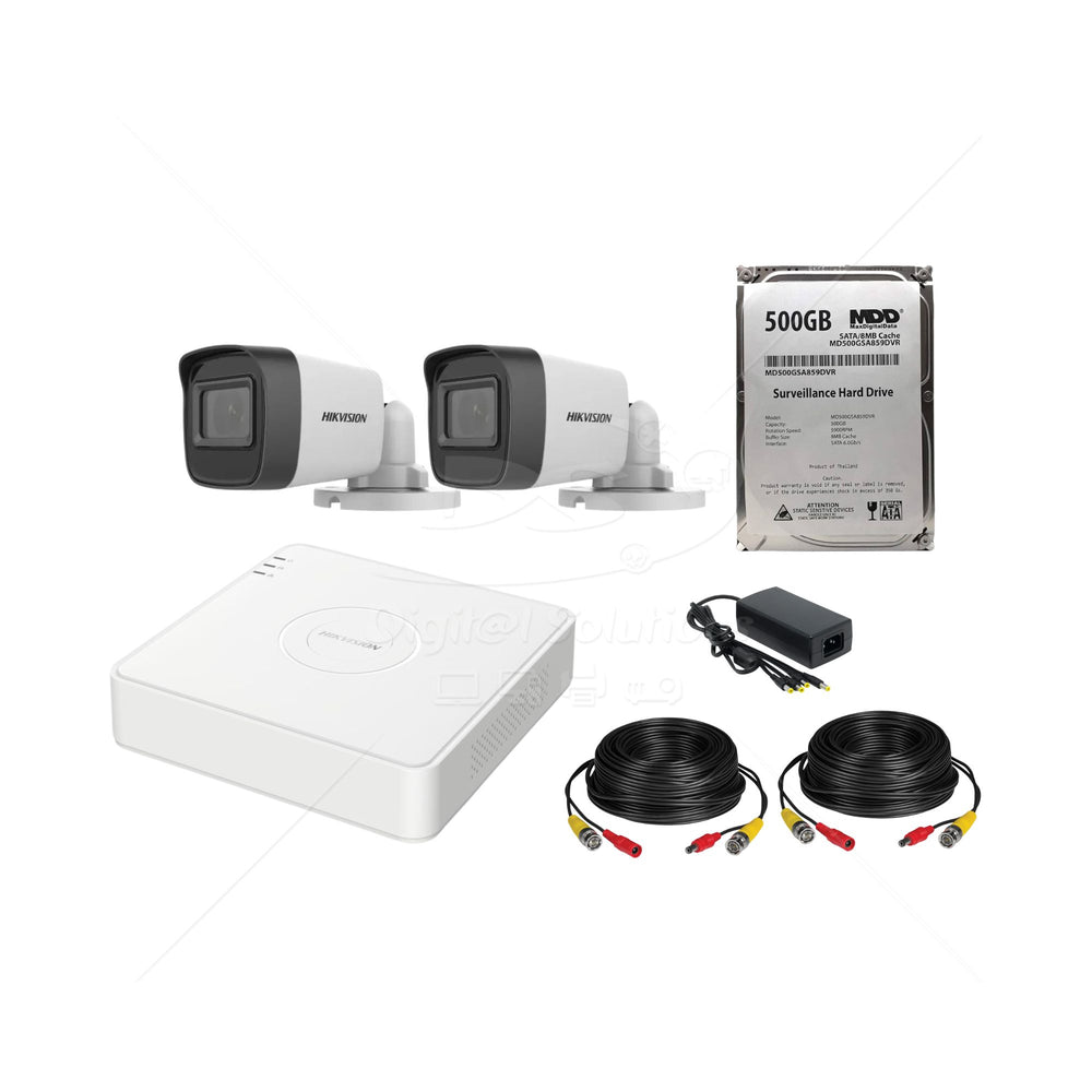 Kit 2 Cámaras Hikvision 2MP (1080p)