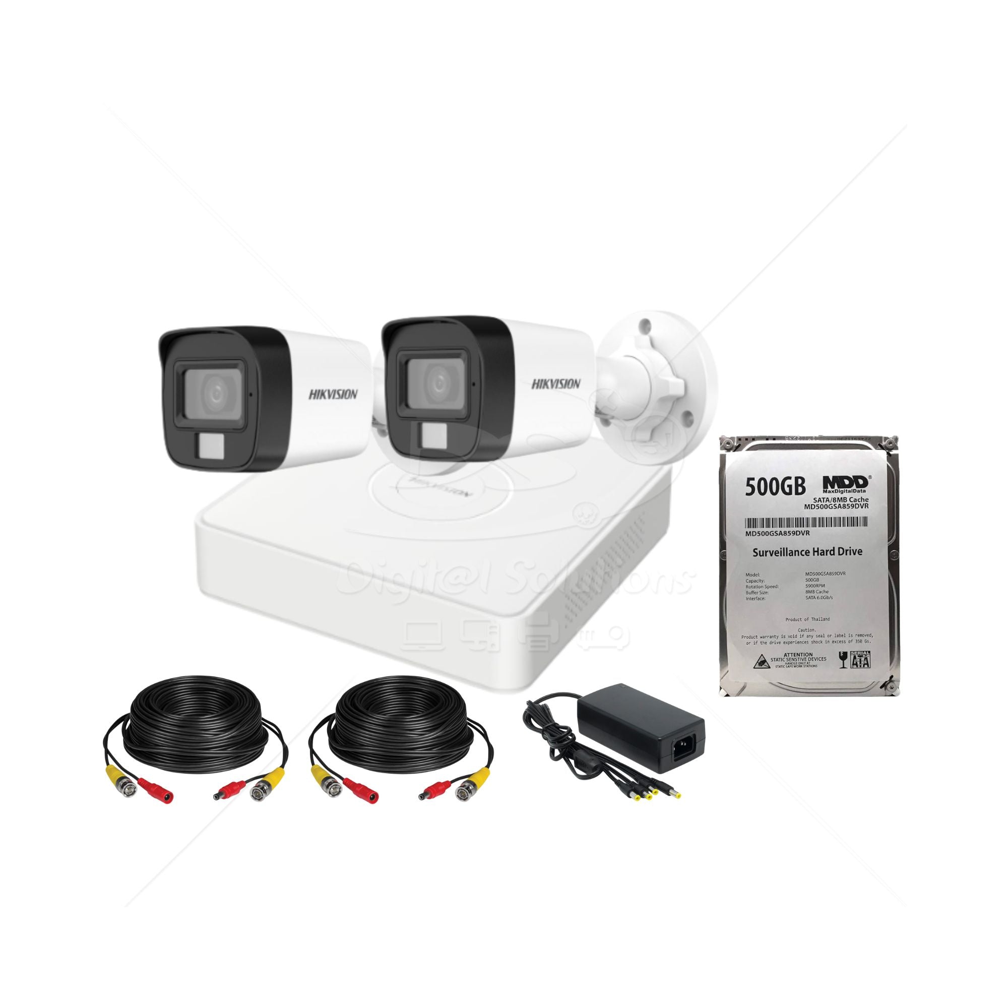 Kit 2 Cámaras Hikvision 3K Smart Hybrid Light