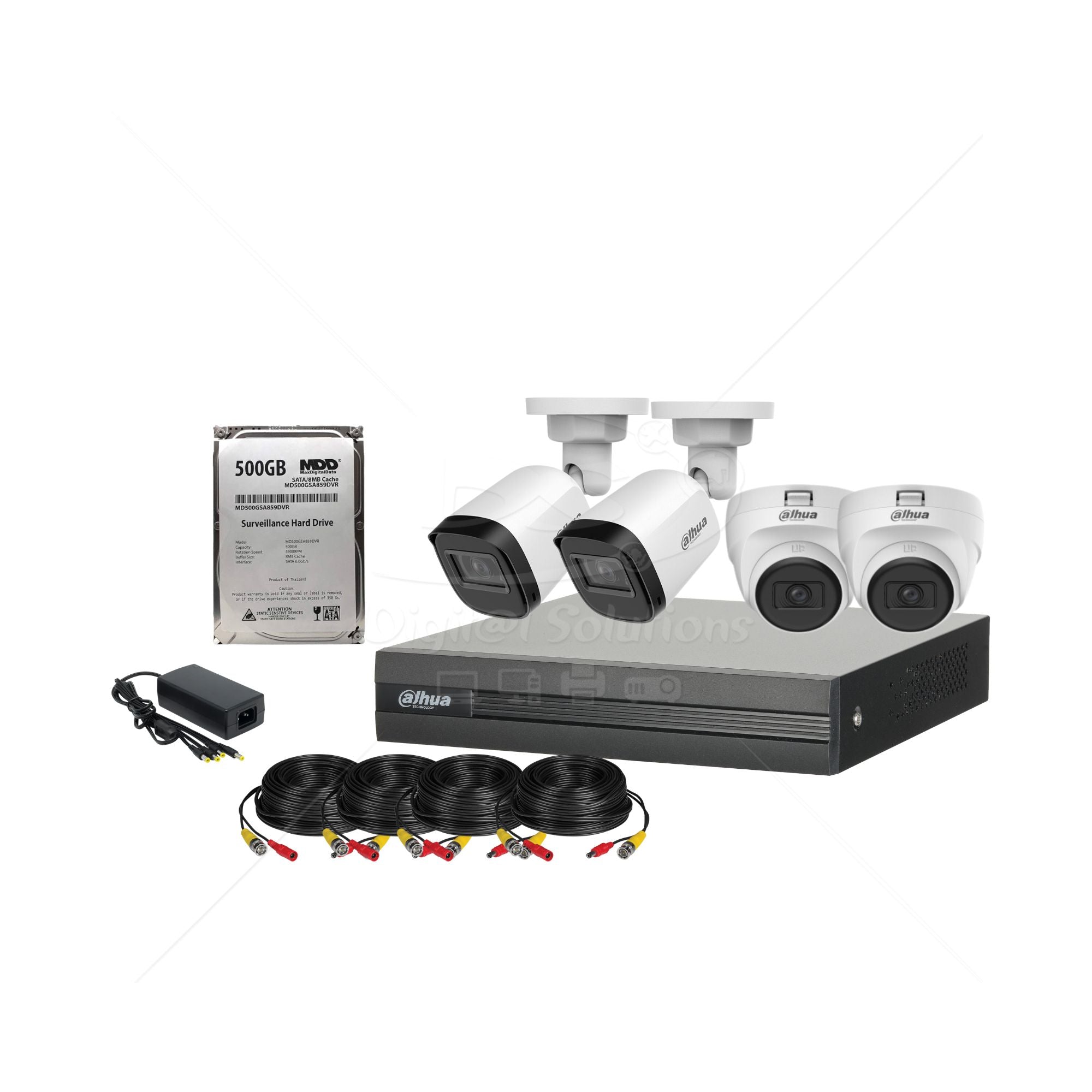 Kit 4 Cámaras Dahua 2MP (1080p)