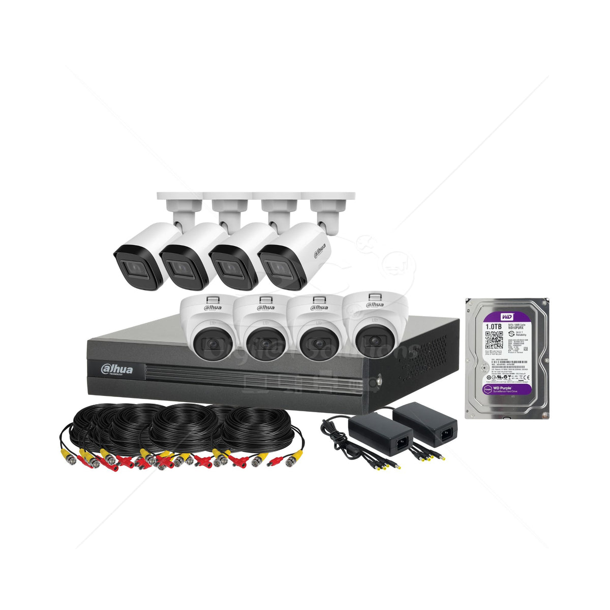 Kit 8 Cámaras Dahua 5MP (3K)