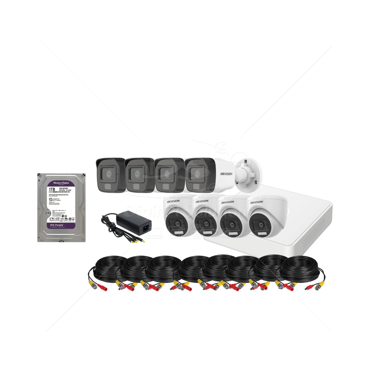 Kit 8 Cámaras Hikvision 2MP (1080P)