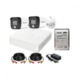 Kit Hikvision 2 Cámaras 5MP (3K) Con Micrófono