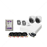 Kit Hikvision 4 Cámaras 5MP (3K) Con Micrófono