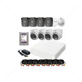 Kit Hikvision 8 Cámaras 2MP (1080P) Con Micrófono