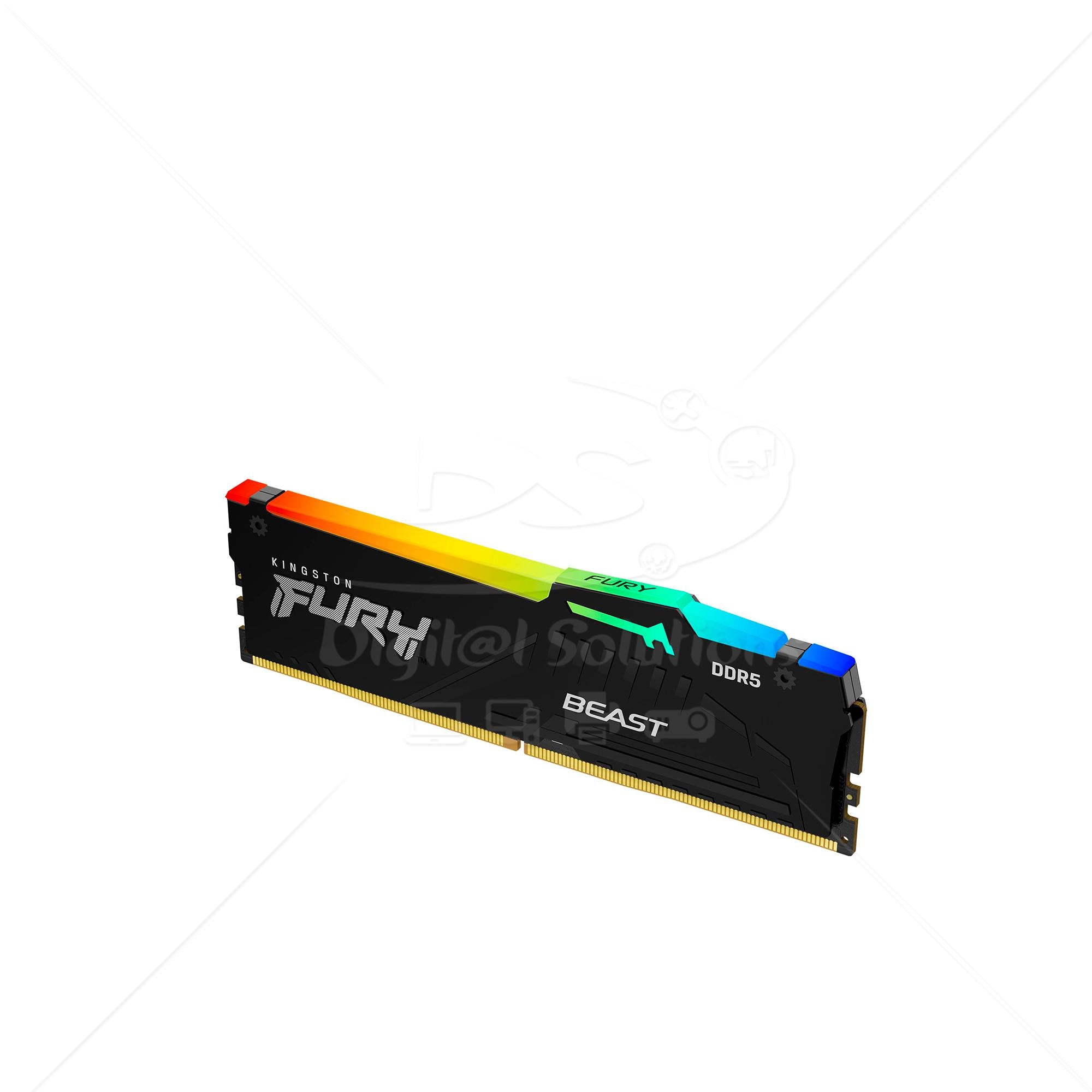 Mem Ram DT Fury KF556C40BBA-16 16GB DDR5 RGB
