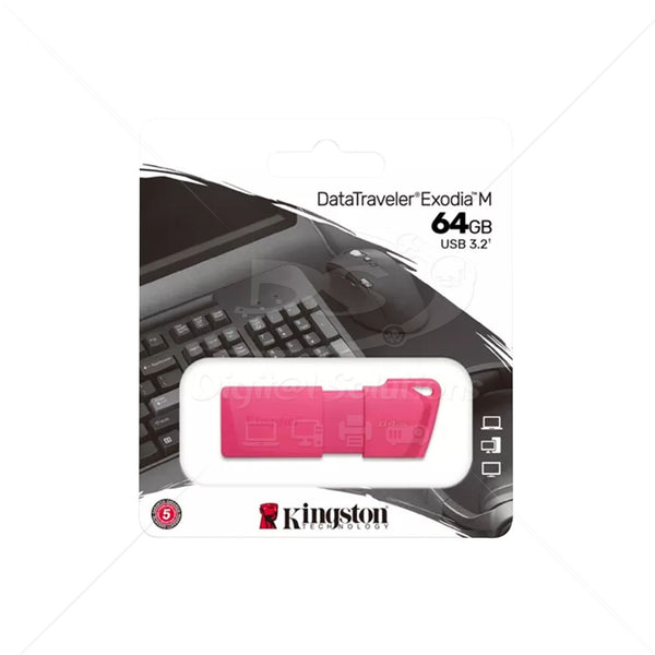 Kingston KC-U2L64-7LN Neon Pink USB Flash Drive
