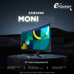 Monitor Curvo Samsung Essential S3 LS27D366GANXZA 27 Plg