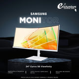 Monitor Curvo Samsung LS34C654TANXGO Wh 34 Plg