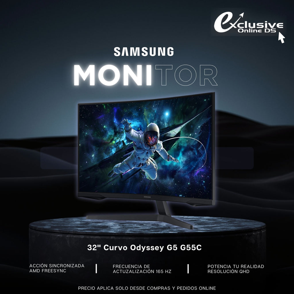 Monitor Curvo Samsung Odyssey G55C LS32CG552ENXZA 32 Plg