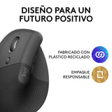 Mouse ergonómico vertical Logitech Lift