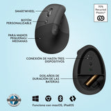 Mouse ergonómico vertical Logitech Lift