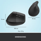 Mouse ergonómico vertical Logitech Lift