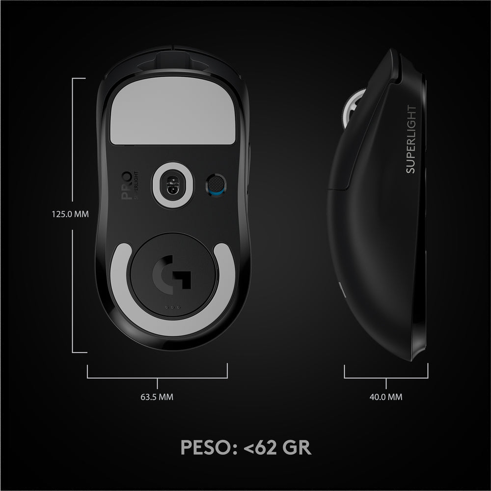 Mouse inalámbrico Logitech G PRO X SUPERLIGHT para gaming