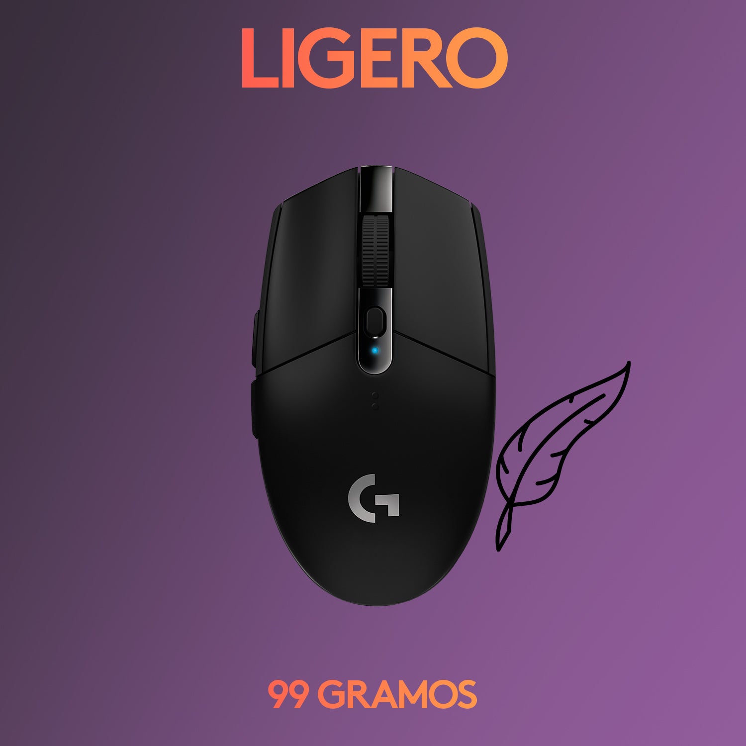 Mouse inalámbrico Logitech G305 LIGHTSPEED para gaming